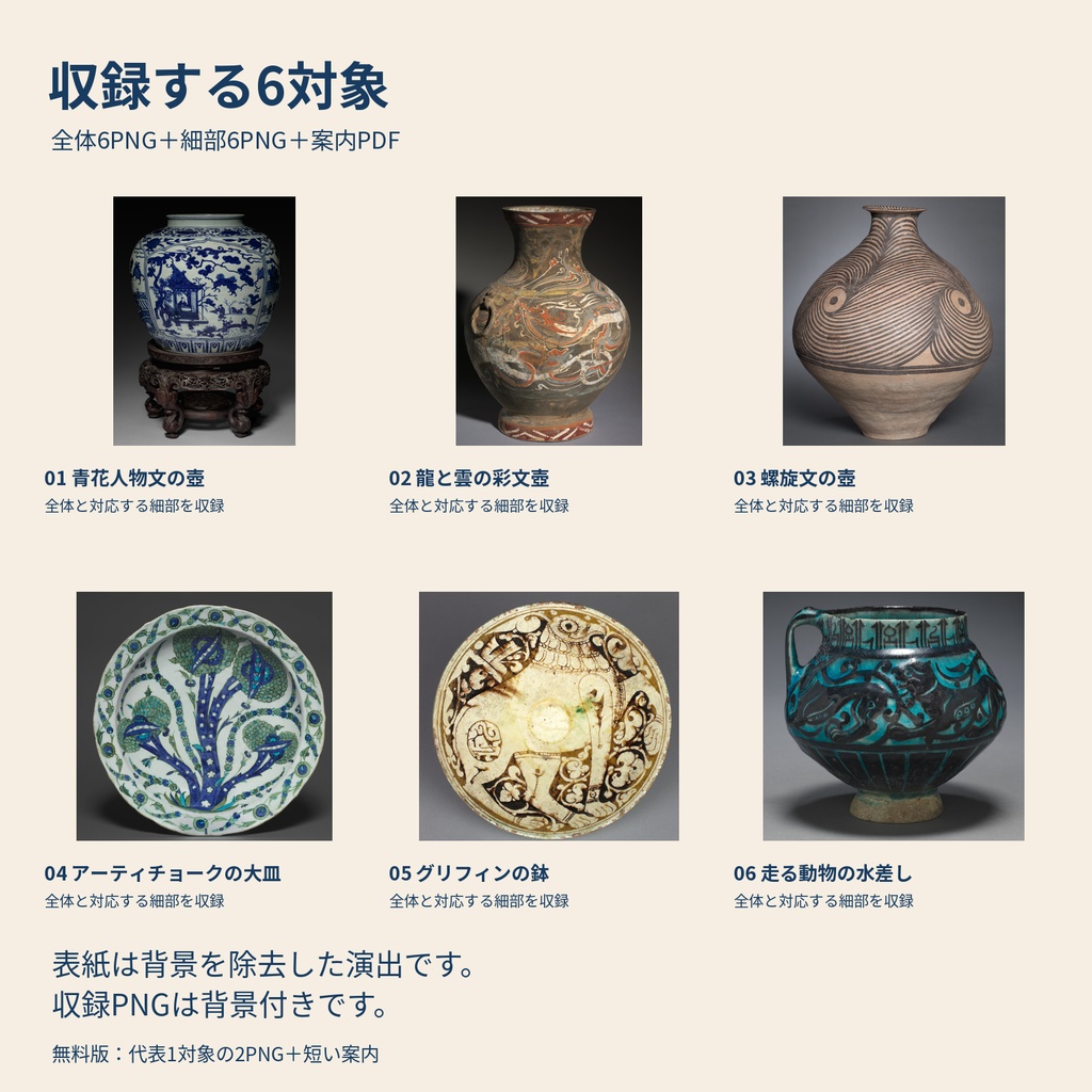 骨董陶器の模様照合