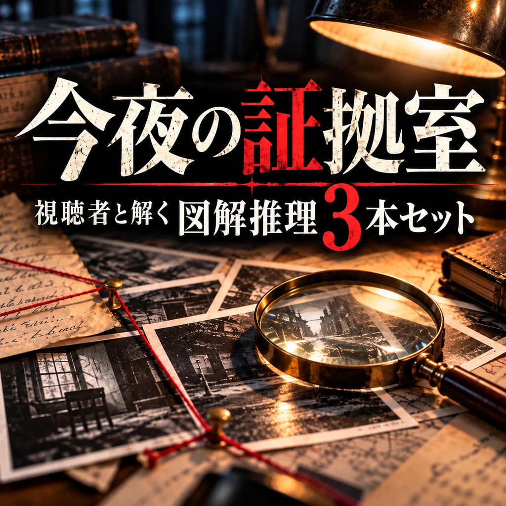 今夜の証拠室|視聴者と解く図解推理3本セット