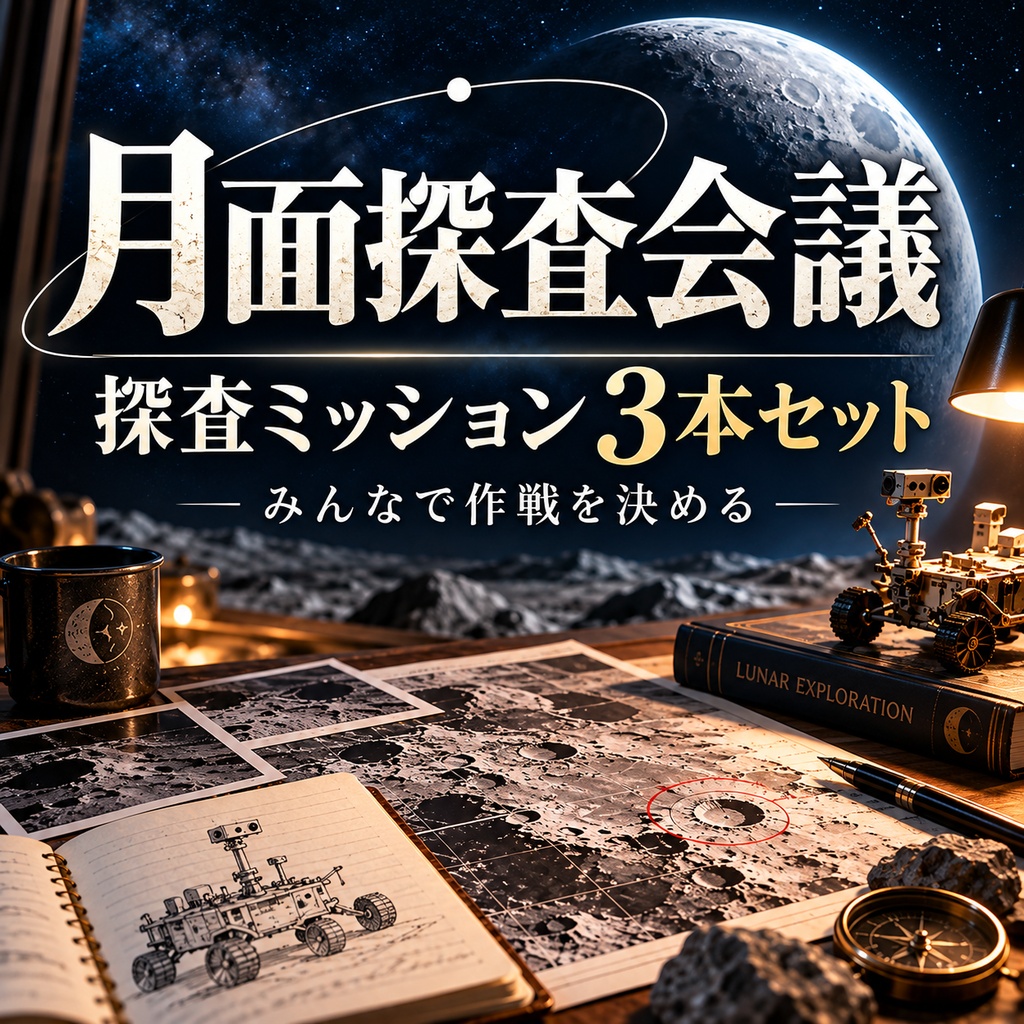 月面探査会議 探査ミッション3本セット