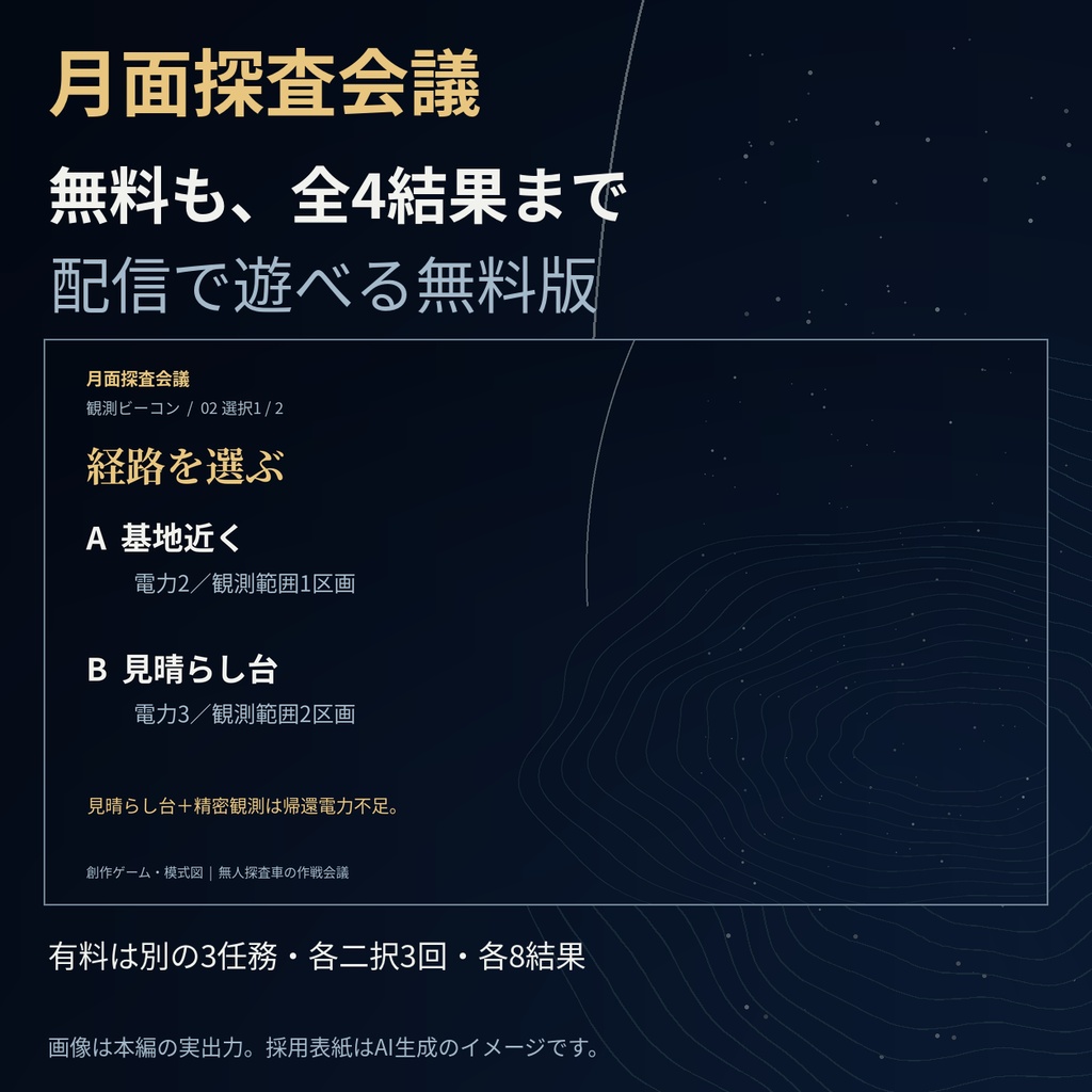 月面探査会議 探査ミッション3本セット