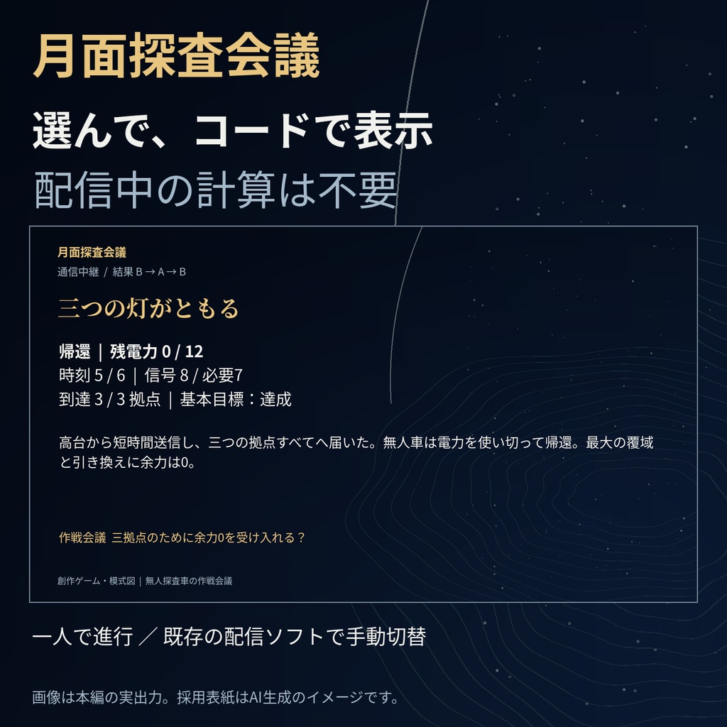 月面探査会議 探査ミッション3本セット