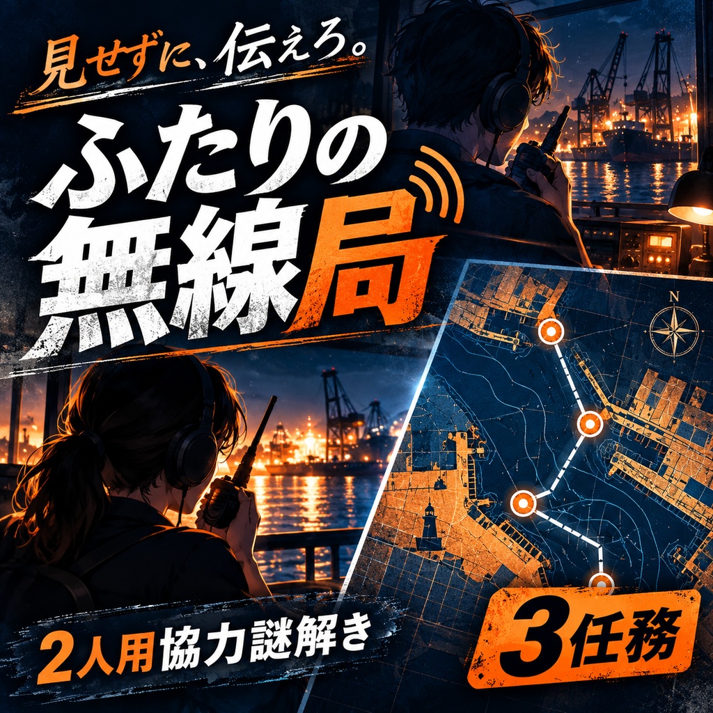 【2人用・GM不要】ふたりの無線局|声でつなぐ港の協力謎解き3任務