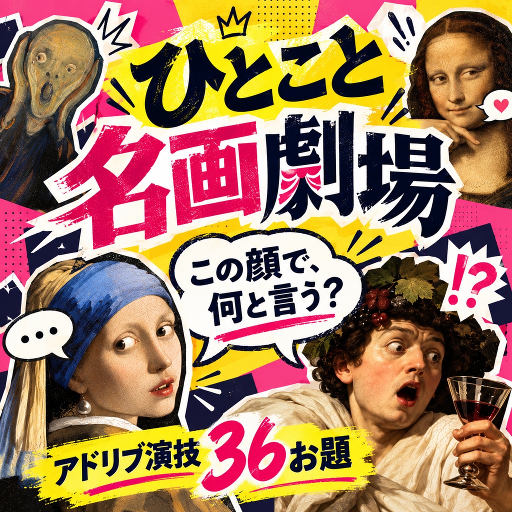 【配信・アドリブお題】ひとこと名画劇場|状況・出だし・展開つき36お題
