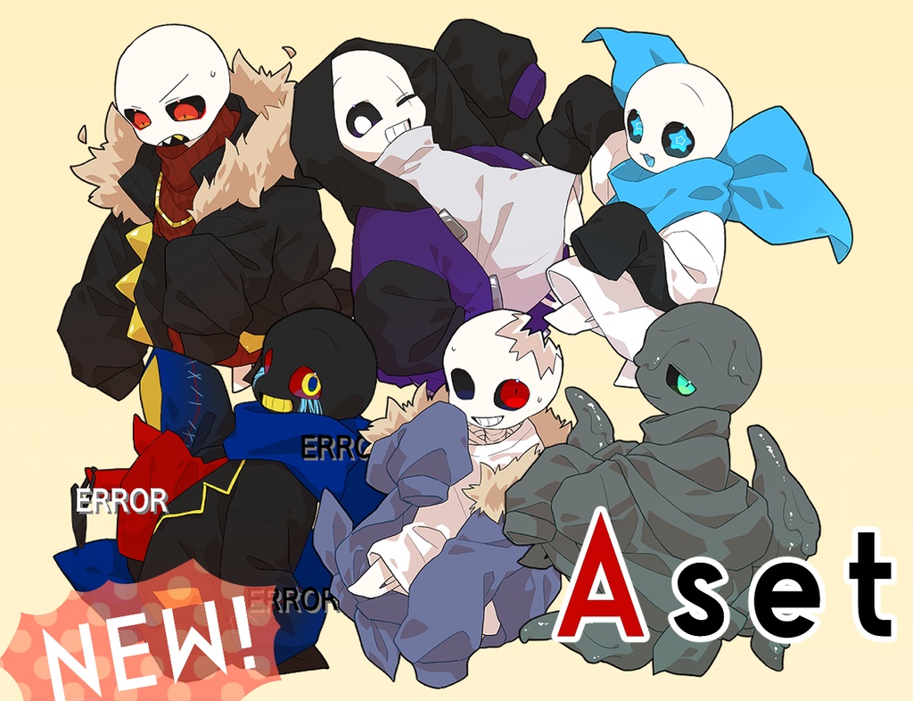 【シールセット】Aセット(マス＆エピ＆ベリ＆エラー＆ホラー＆メア)