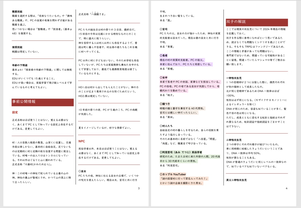 堕日【クトゥルフ神話TRPG6版】
