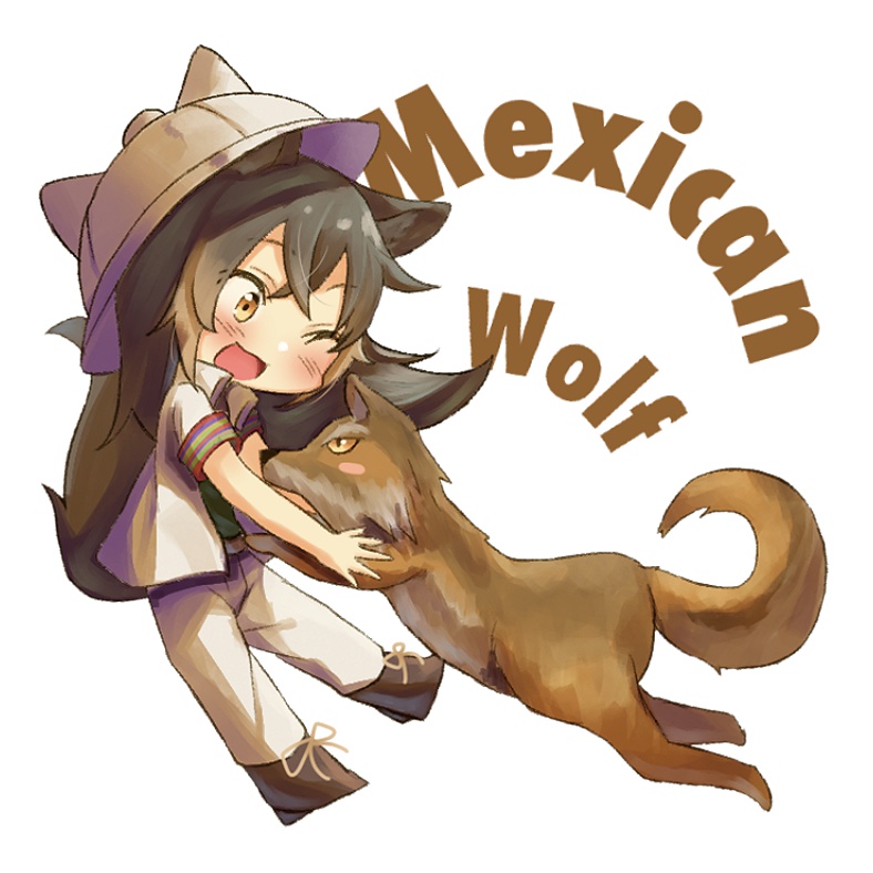 オオカミ 擬人化アクリルキーホルダー