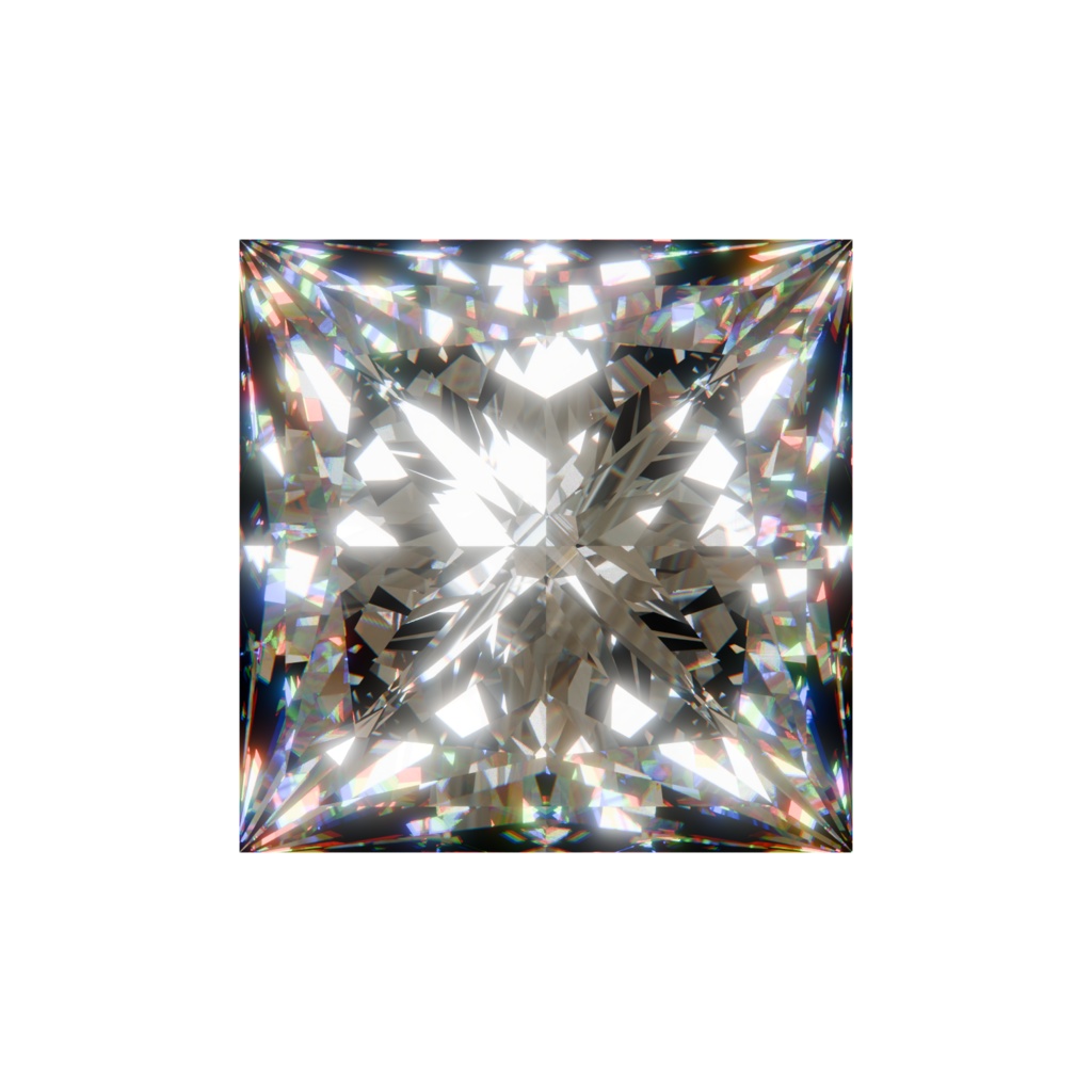 キラキラのダイヤモンド【背景透過PNG】