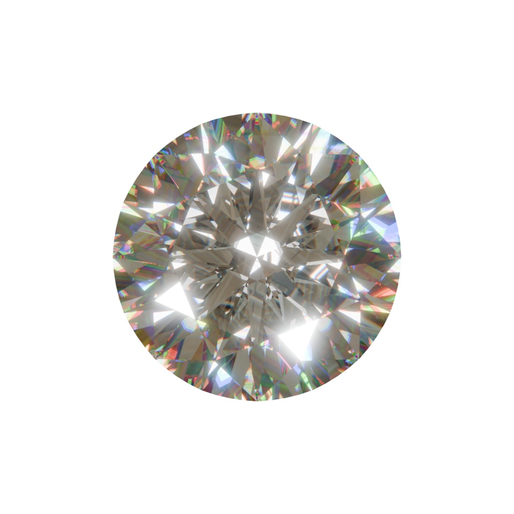 キラキラのダイヤモンド【背景透過PNG】