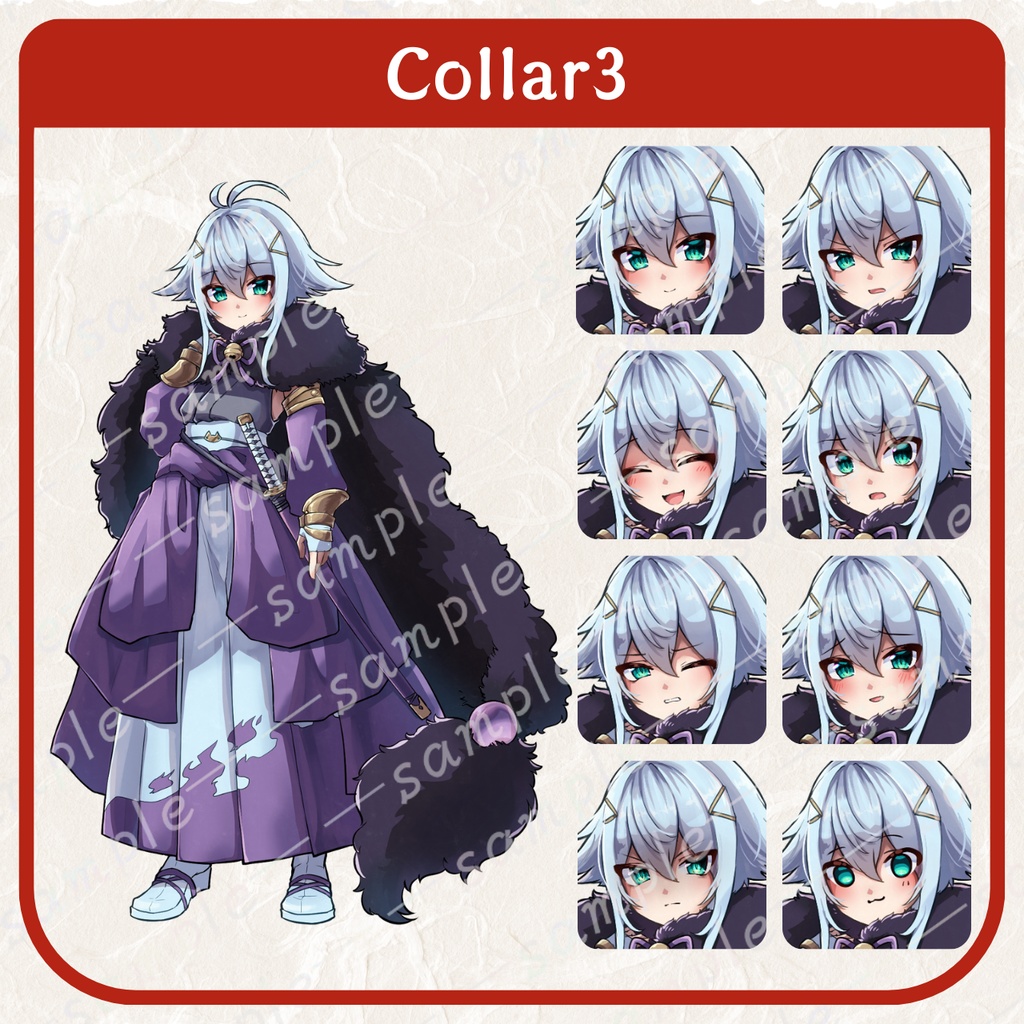 【立ち絵素材】サムライ系の少女【無料あり】