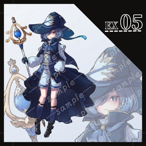 【立ち絵素材】杖を持ったクールそうな魔法使い【無料あり】