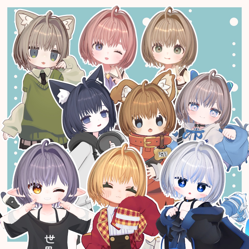 ☆SALE☆あみこみリボンボブ【8アバター対応】