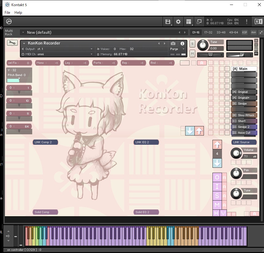 【Free】KonKon Recorder【Kontakt音源】
