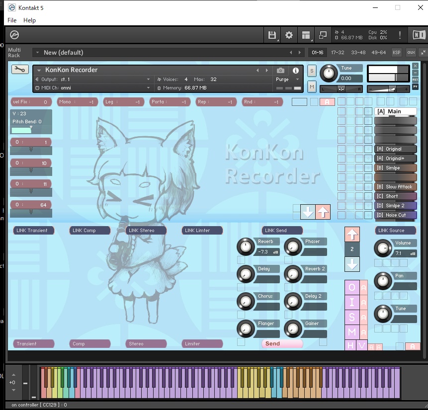 【Free】KonKon Recorder【Kontakt音源】