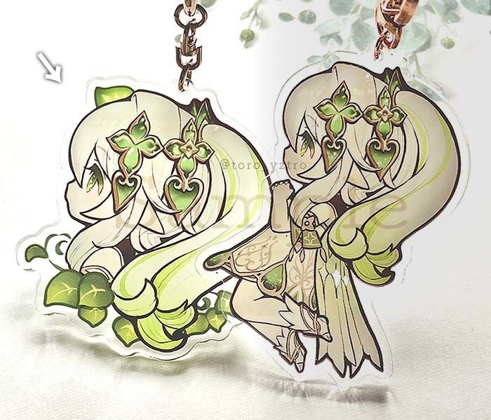 ナヒーダ（横顔）アクリルキーホルダー - とろみせ - BOOTH