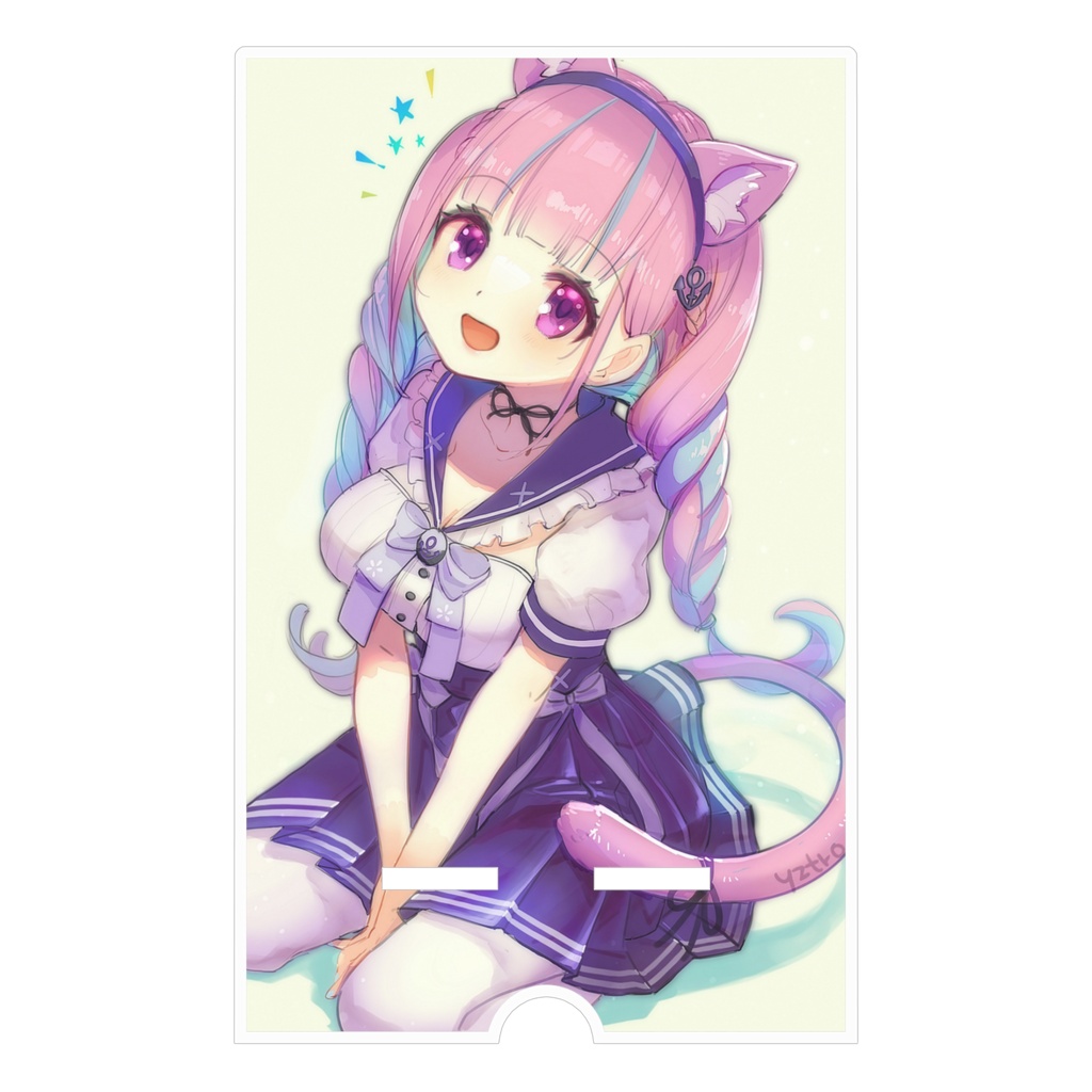 ネコあくあのアクリルスマホスタンド