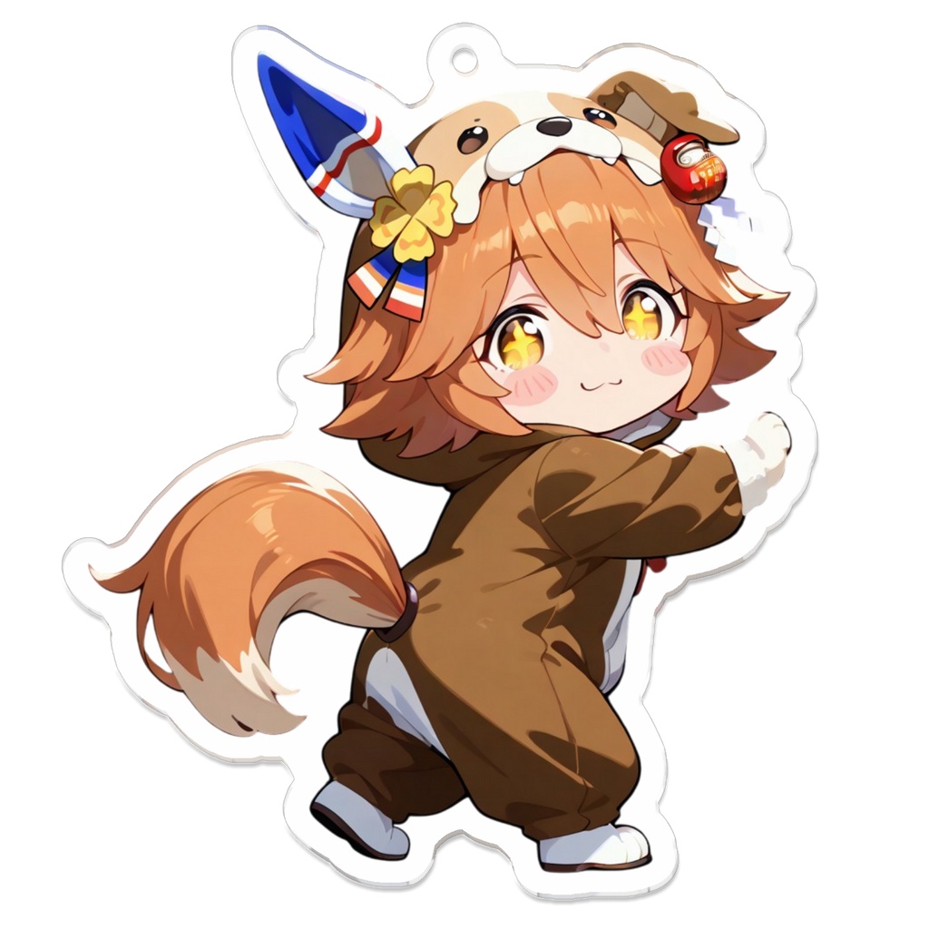 ちびぐるみマチカネフクキタル(出番待ち)