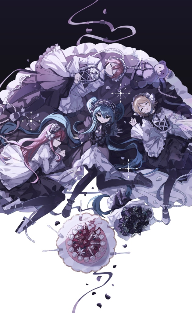 アクリルキーホルダー  (チャーム付き)