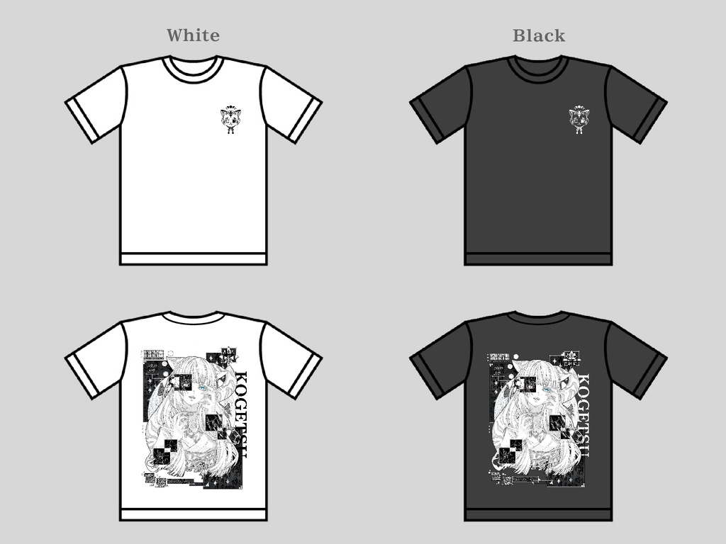 Original design Tシャツ 【虎月-kogetsu】