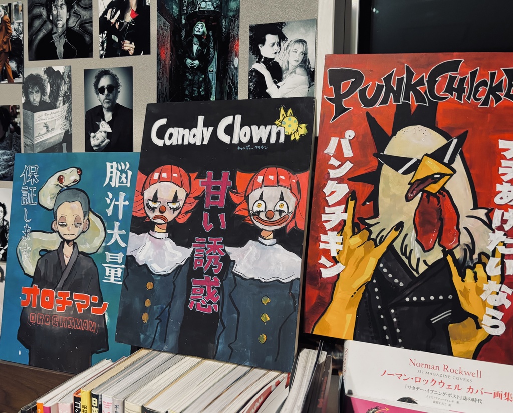 PUNK CHICKEN/架空企業ポスター風パネル