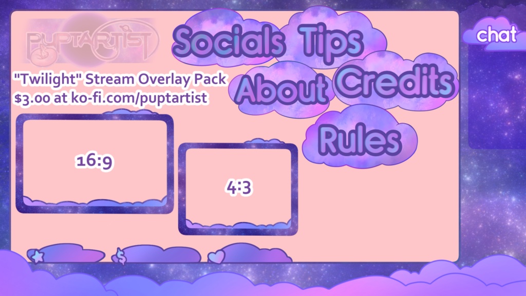 Twilight Overlay Stream Pack