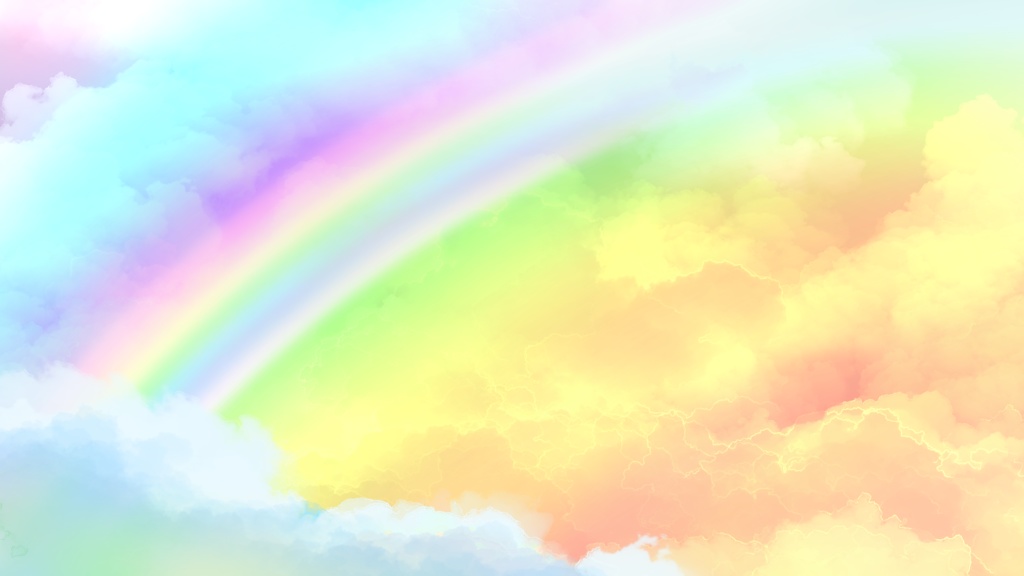 Rainbow Cloud Overlay/Background