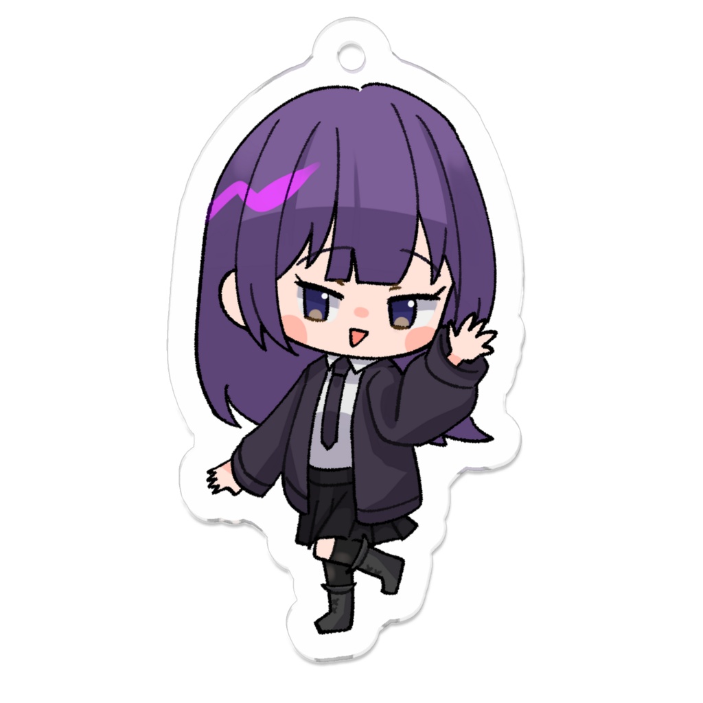 【創リノ輪】miniアクリルキーホルダー いちごあめ
