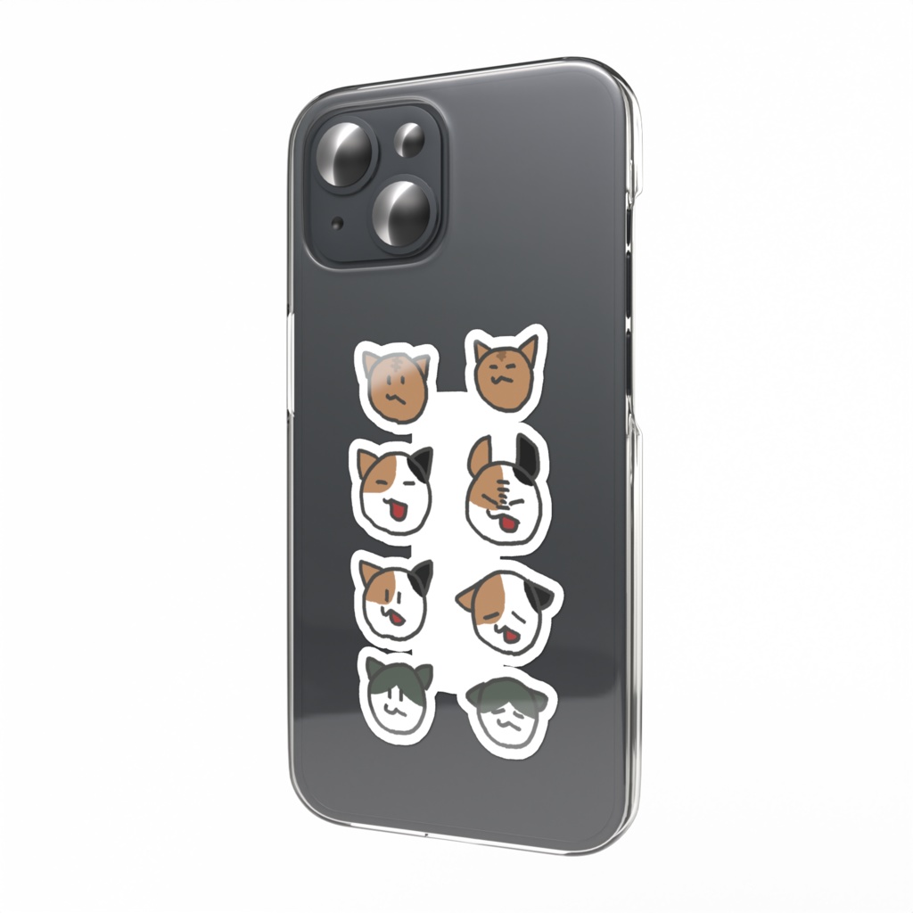 ミケネコさんスマホステッカーその2