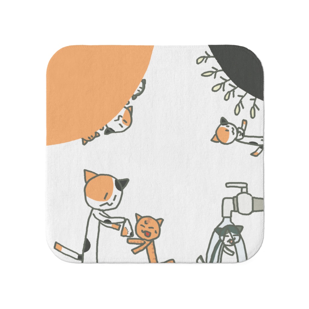 ミケネコさんミニタオル