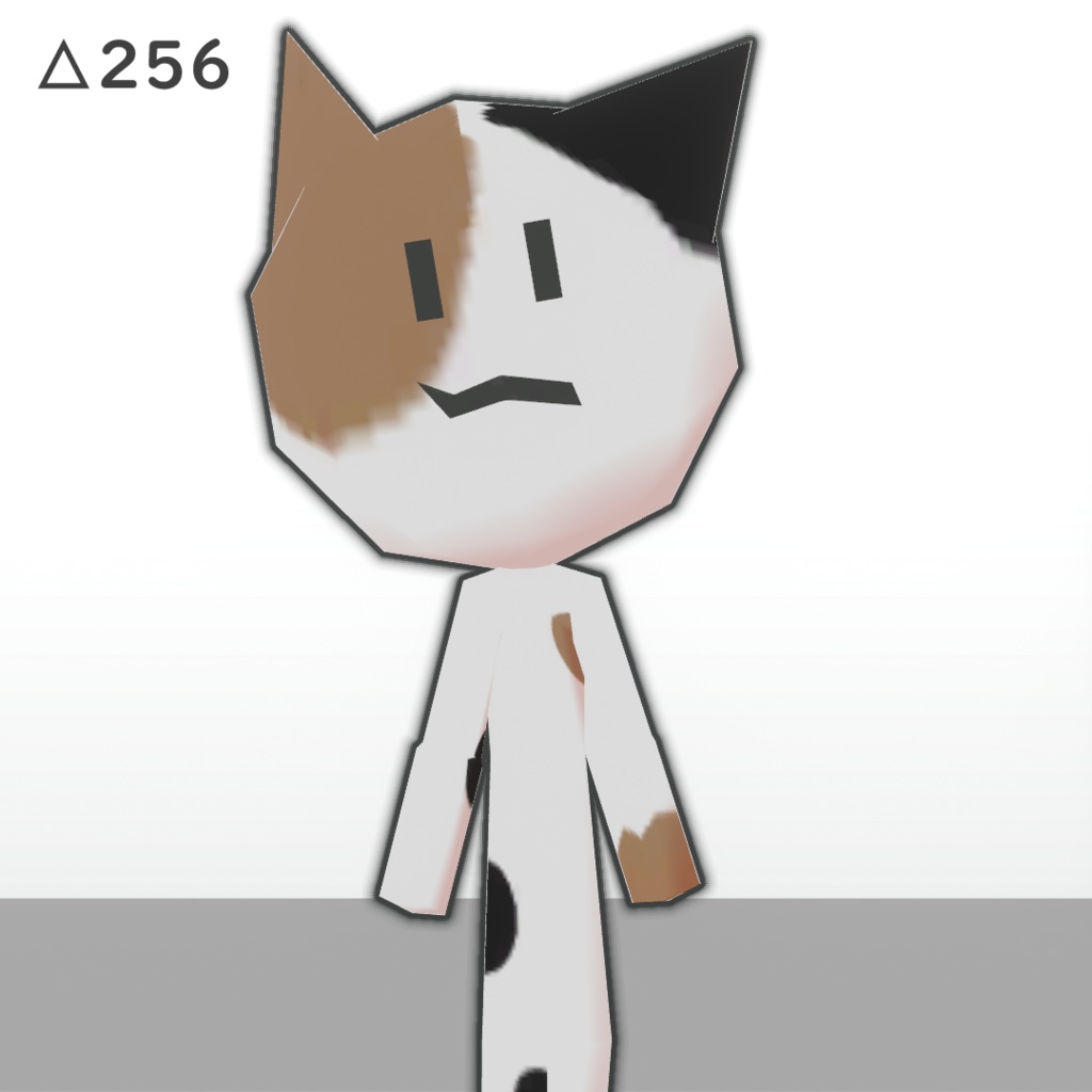 【オリジナル3Dモデル】ろーぽりねこ