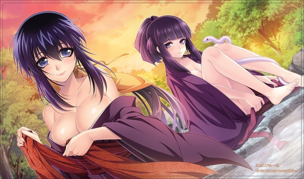 朧&蛍火　温泉　プレイマット　バジリスク