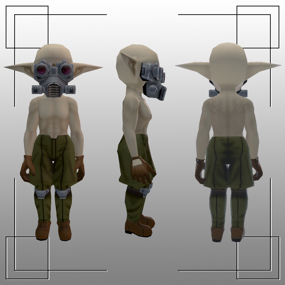【オリジナル3Dモデル】MASK GOBLIN-マスクゴブリン-