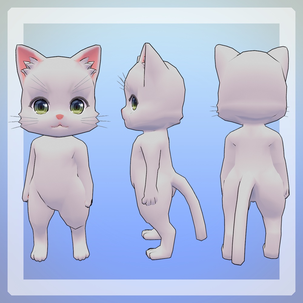 【オリジナル３Ｄモデル】StandingCat - yamadaya - 2/3