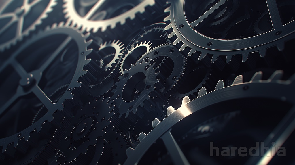 【商用OK】工場・歯車系 背景・フレーム素材 28点