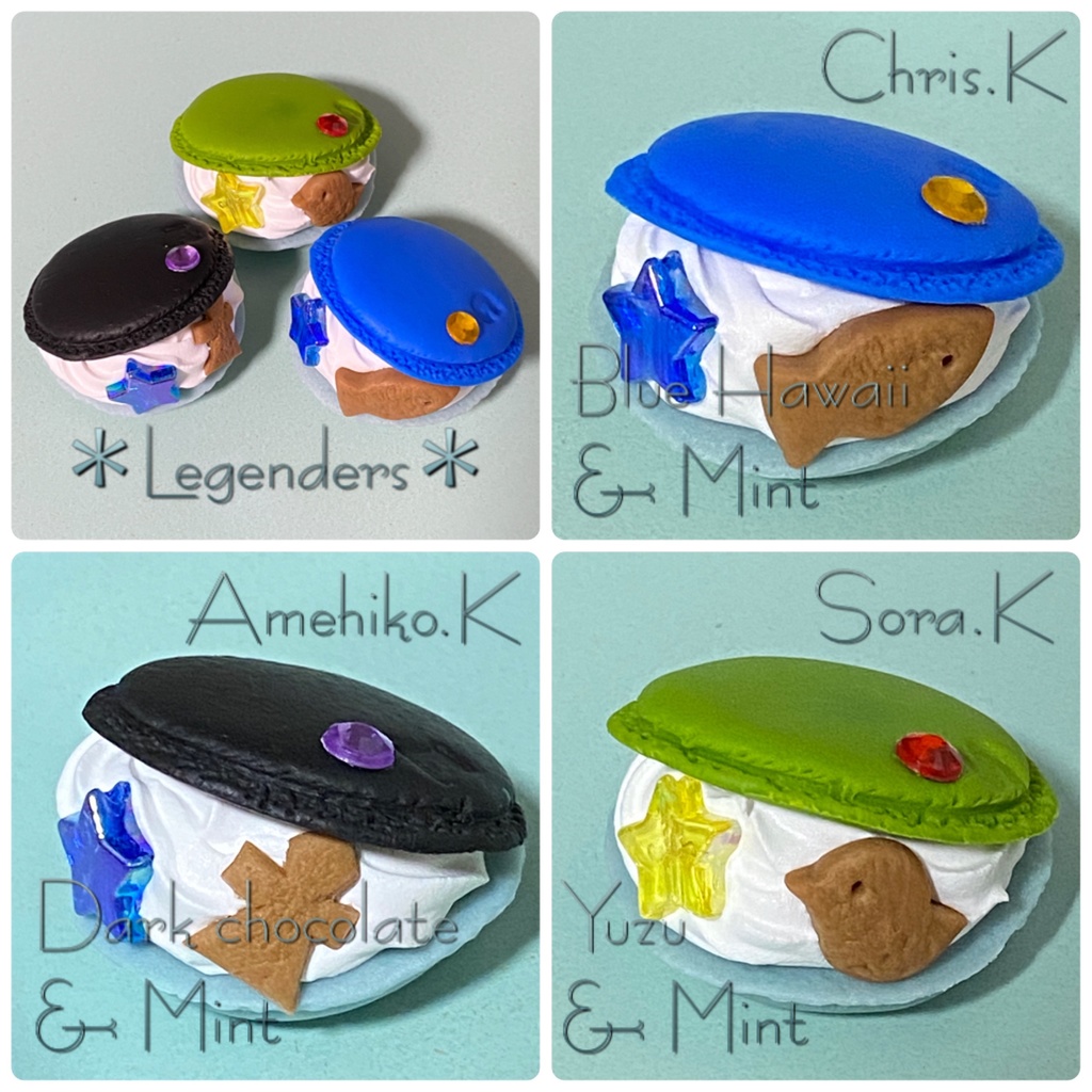 ユニットマカロンキーホルダー Legenders