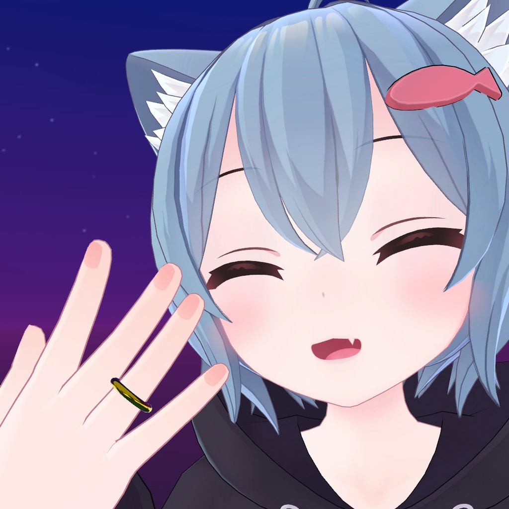 【Free DL】【VRChat想定】金ぴか指輪