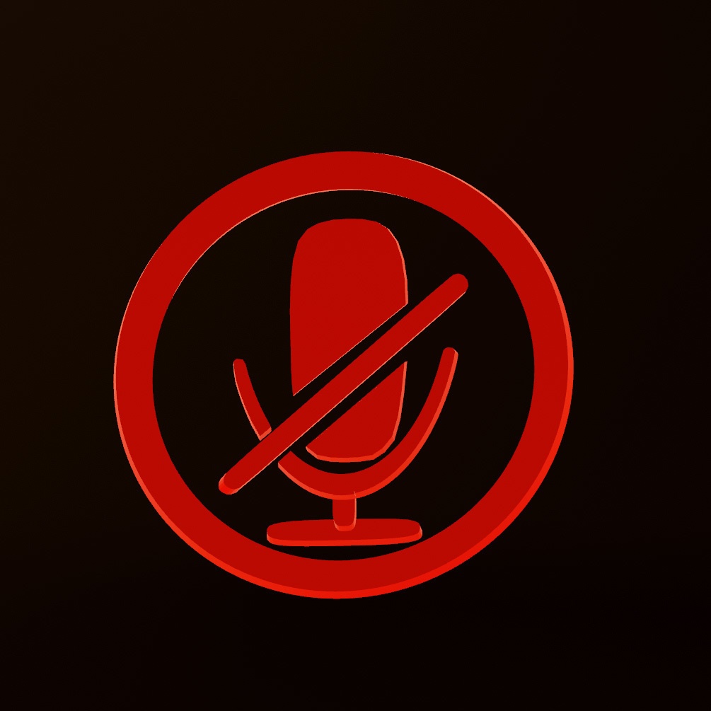 【無料】マイク ミュートバッジ 【VRChat想定】