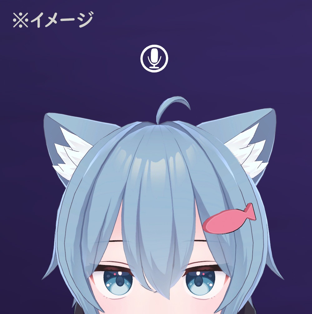【無料】マイク ミュートバッジ 【VRChat想定】