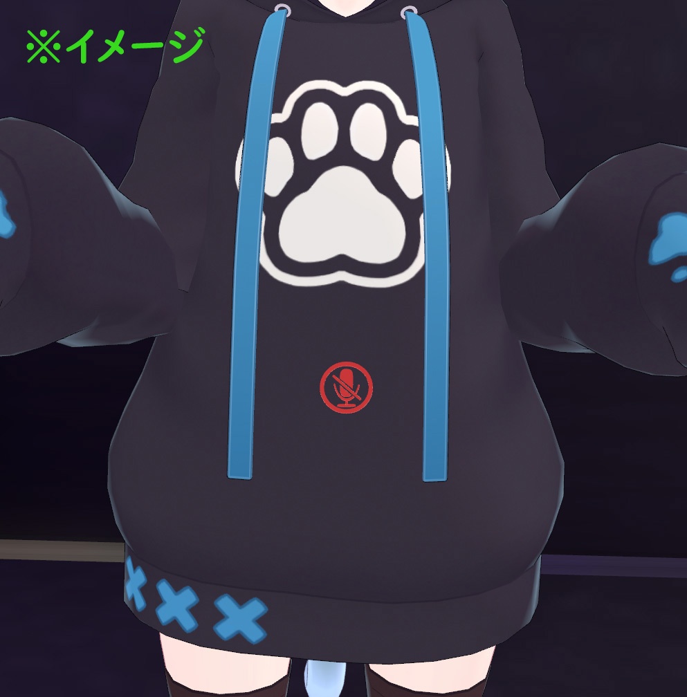 【無料】マイク ミュートバッジ 【VRChat想定】