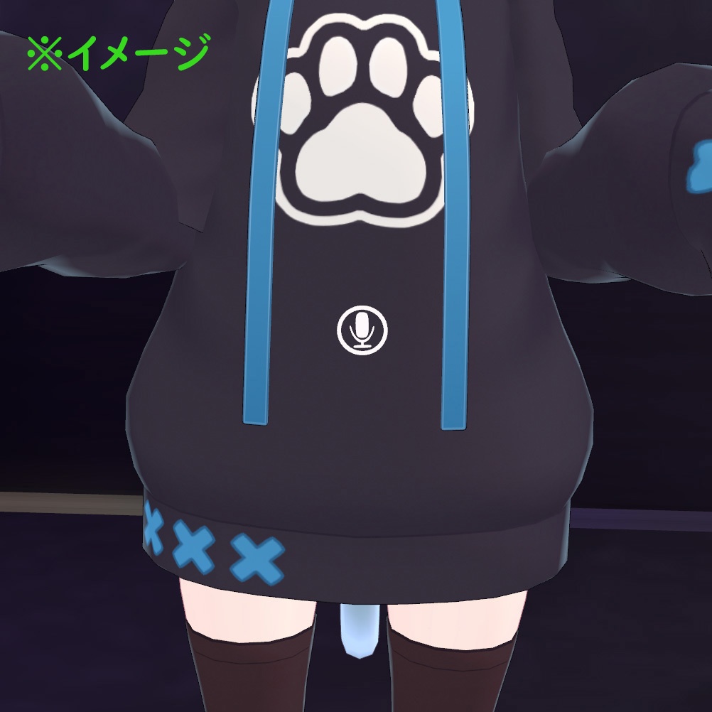 【無料】マイク ミュートバッジ 【VRChat想定】