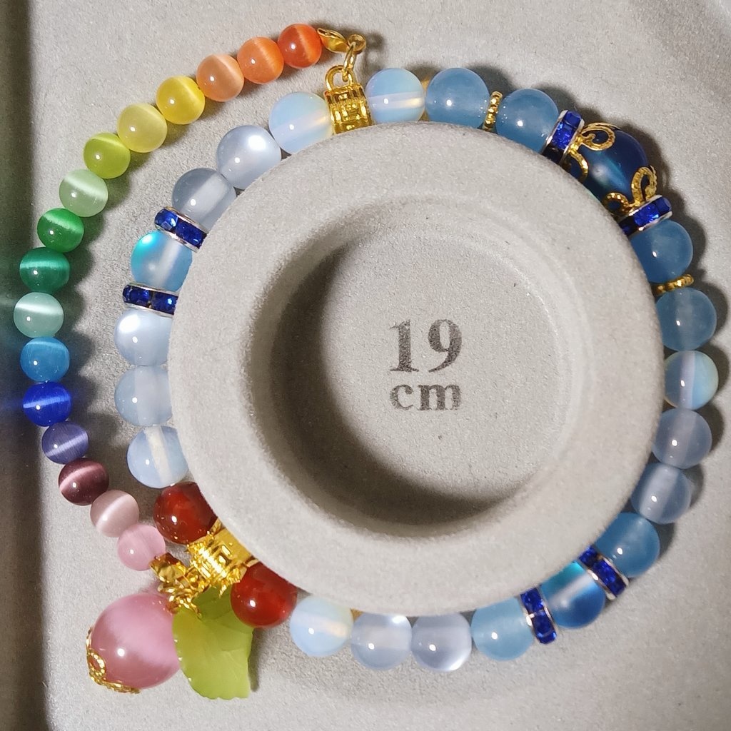 東方project 比那名居天子 イメージ天然石ブレスレット