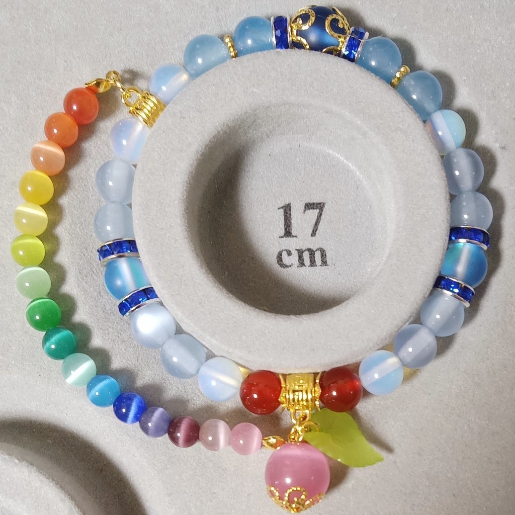 東方project 比那名居天子 イメージ天然石ブレスレット