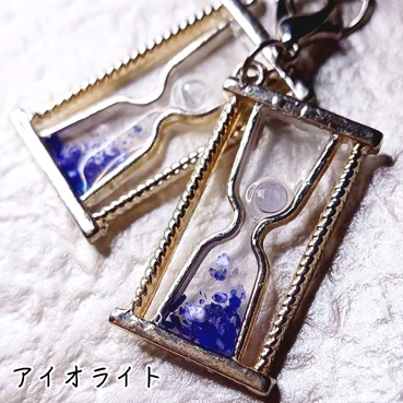 宝石の砂時計 チャームストラップ&ネックレス