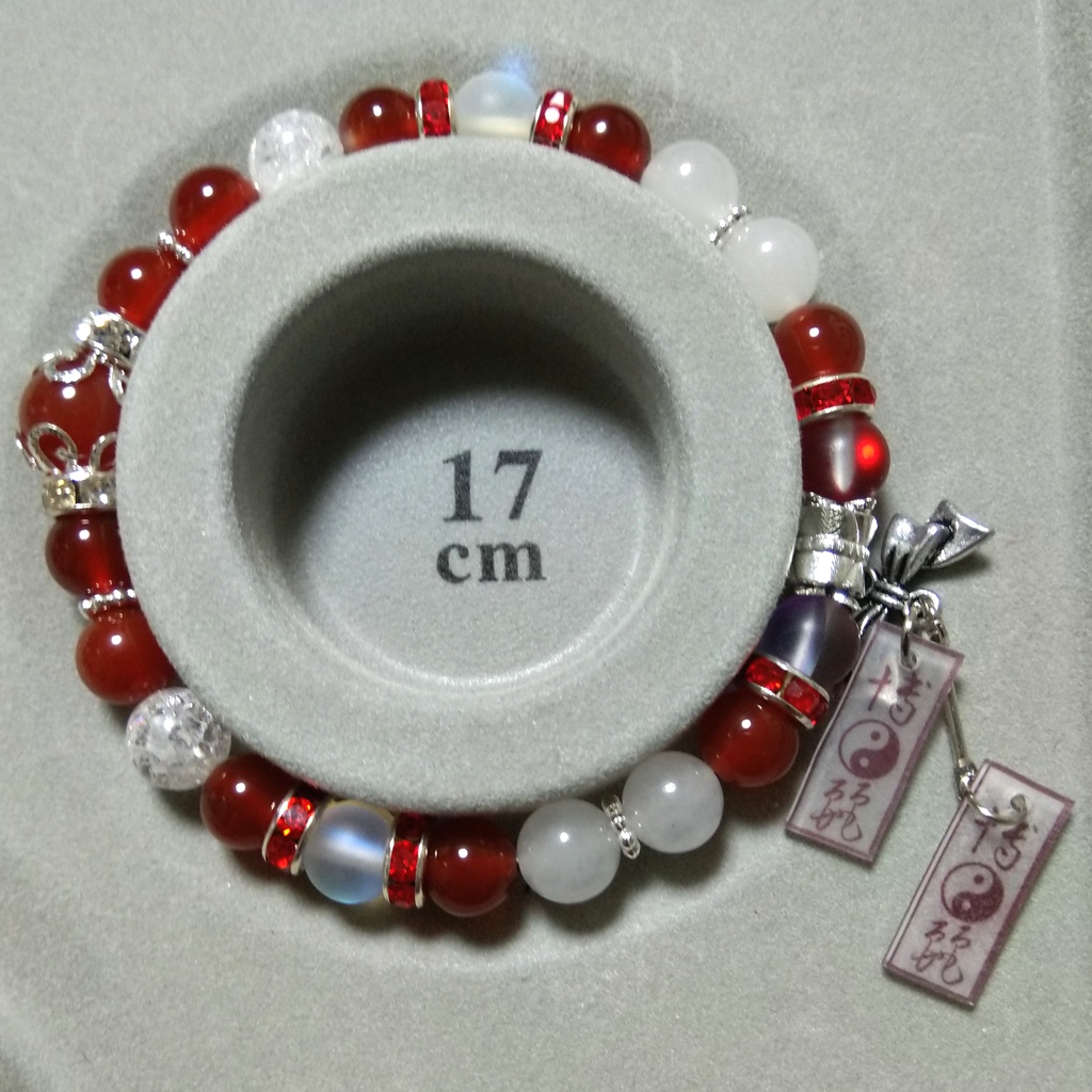 東方project 博麗霊夢イメージ天然石ブレスレット Ver.2