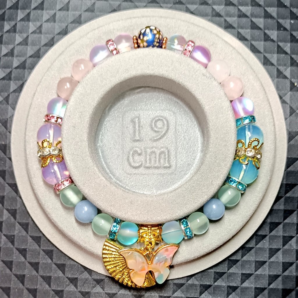 東方project 西行寺幽々子 イメージ天然石ブレスレット Ver.3