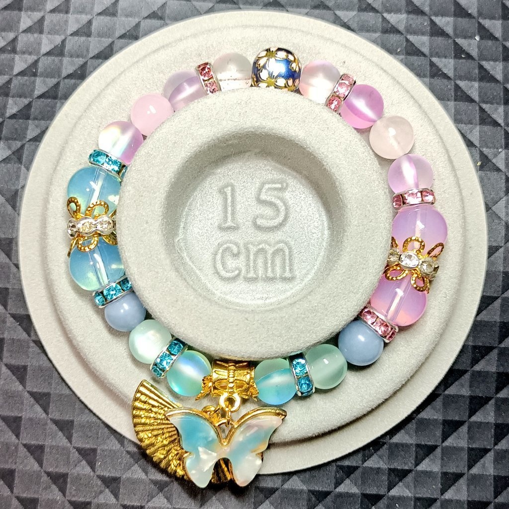 東方project 西行寺幽々子 イメージ天然石ブレスレット Ver.3