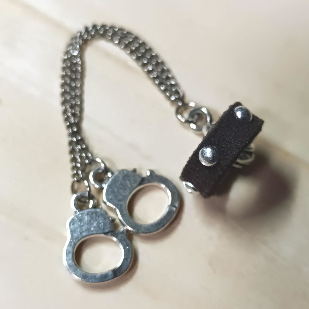 ドール用アクセサリー 手錠付きチョーカー 2種