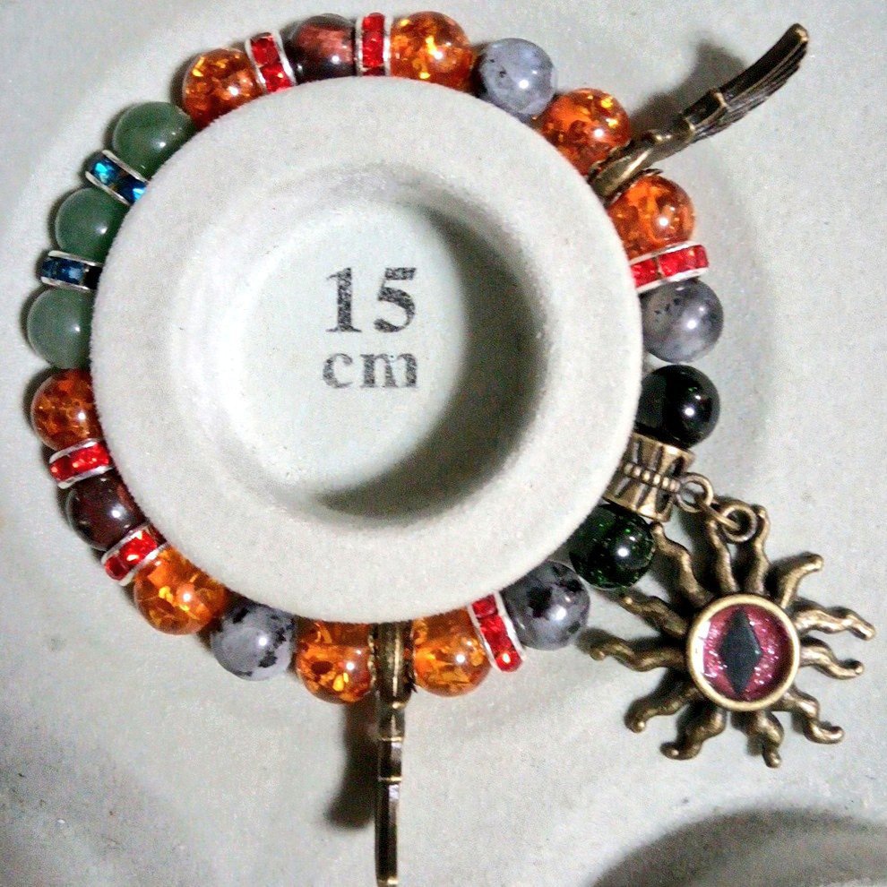 東方project 霊烏路空 イメージ天然石ブレスレット