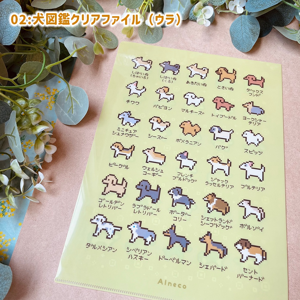 どうぶつ図鑑クリアファイル