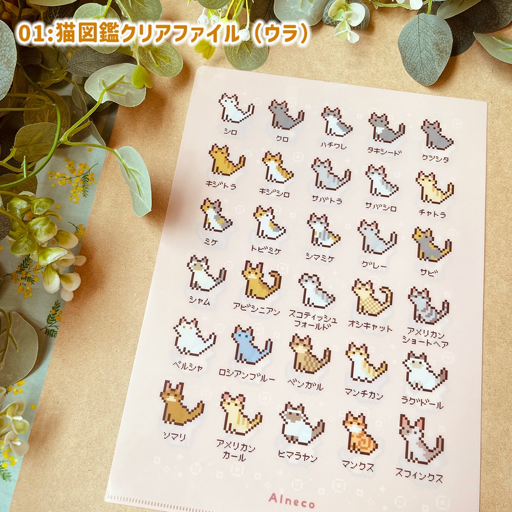 どうぶつ図鑑クリアファイル