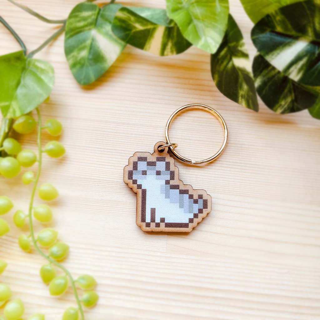 猫図鑑ウッドキーホルダー